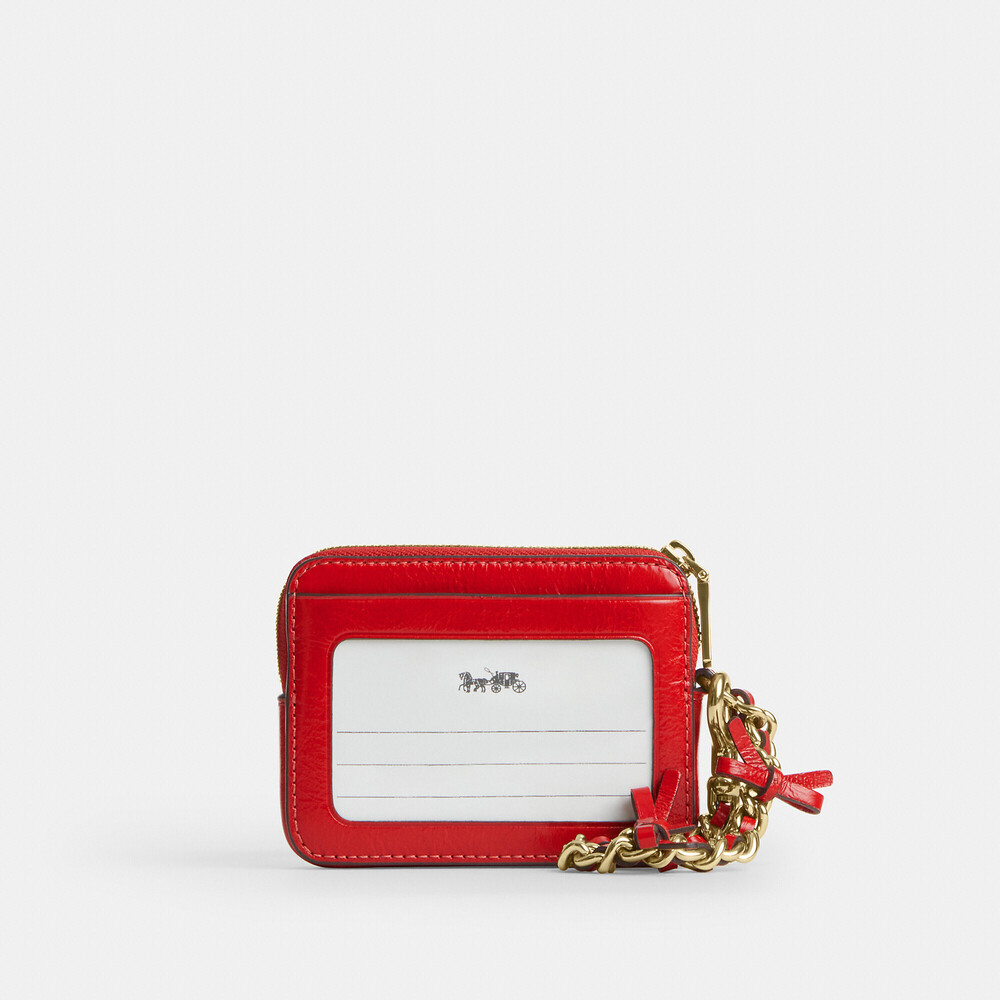 Coach  Zip Card Case With Bows